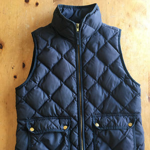 J. Crew Excursion Quilted Down Puffer Vest Size M